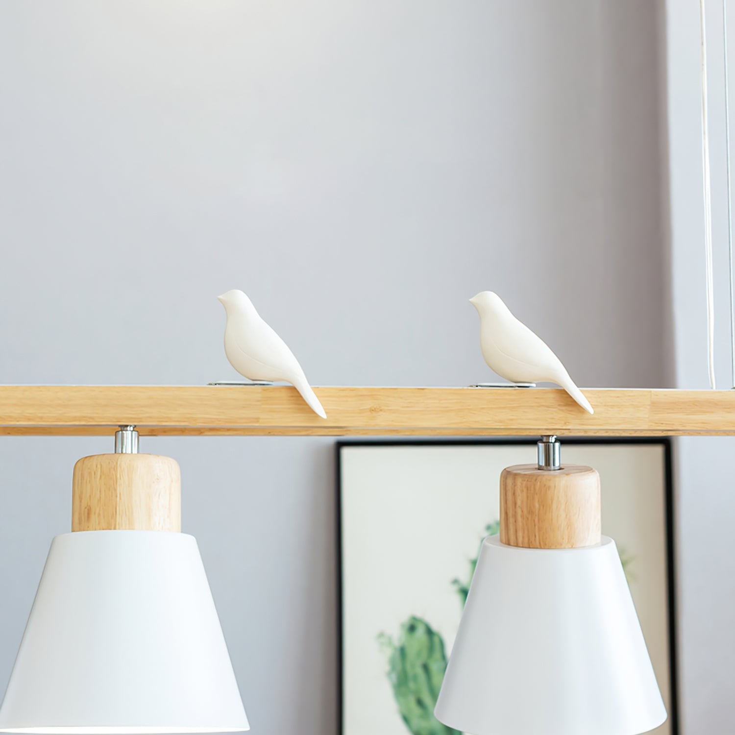 Cone Wood Chandelier K1001