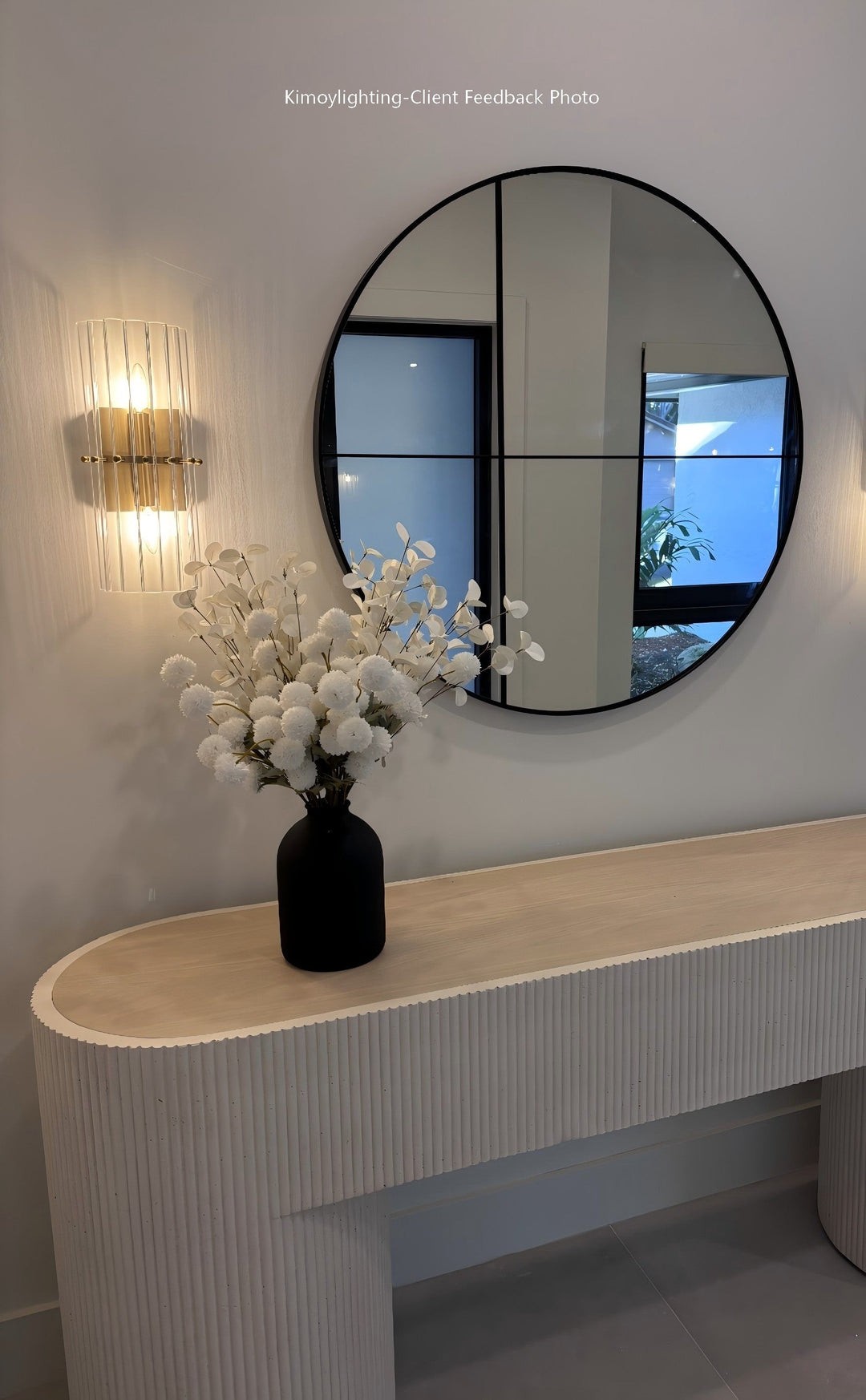 Modern Crystal Wall Light with Gold Finish K901