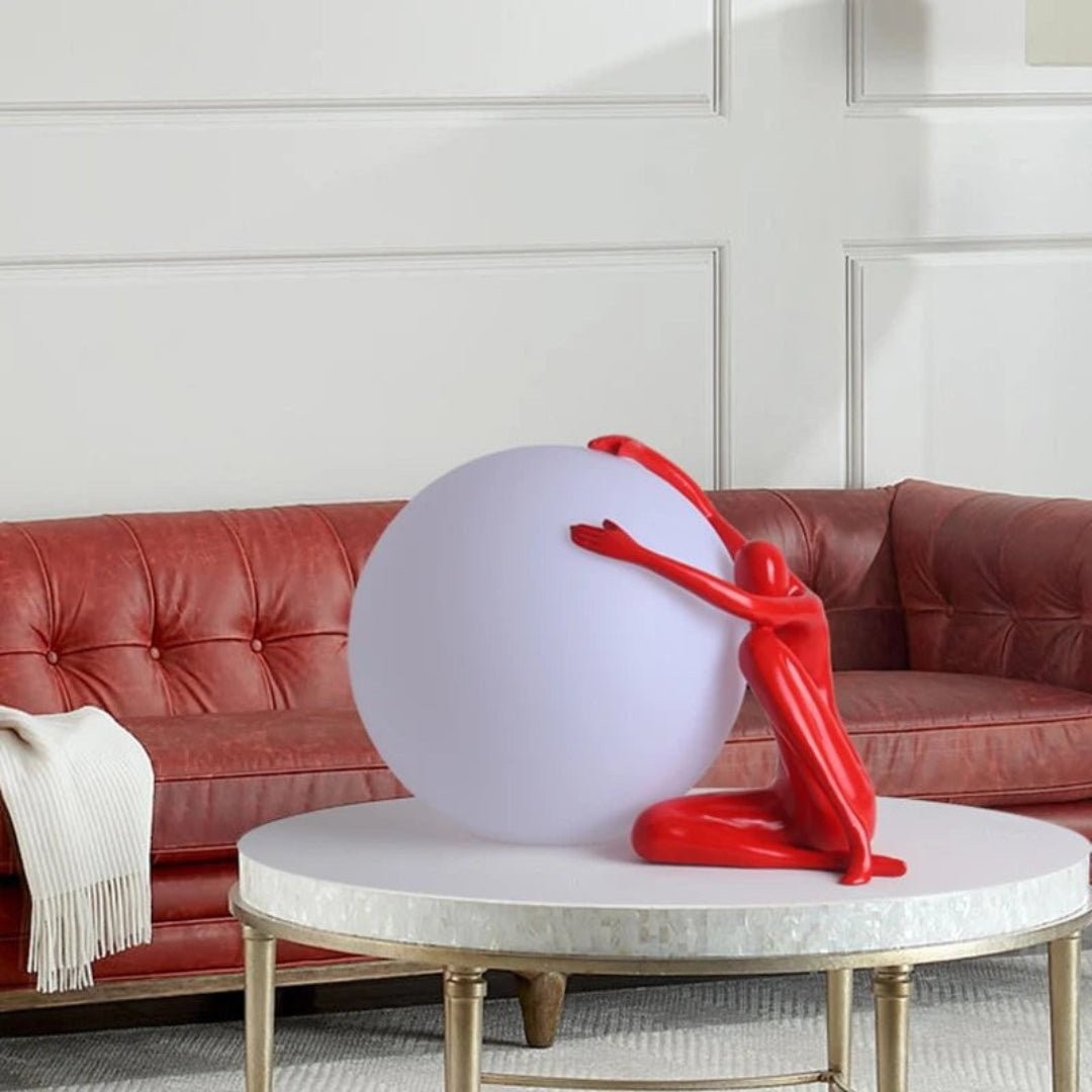 Humanoid Ball Holding Table Lamp K217
