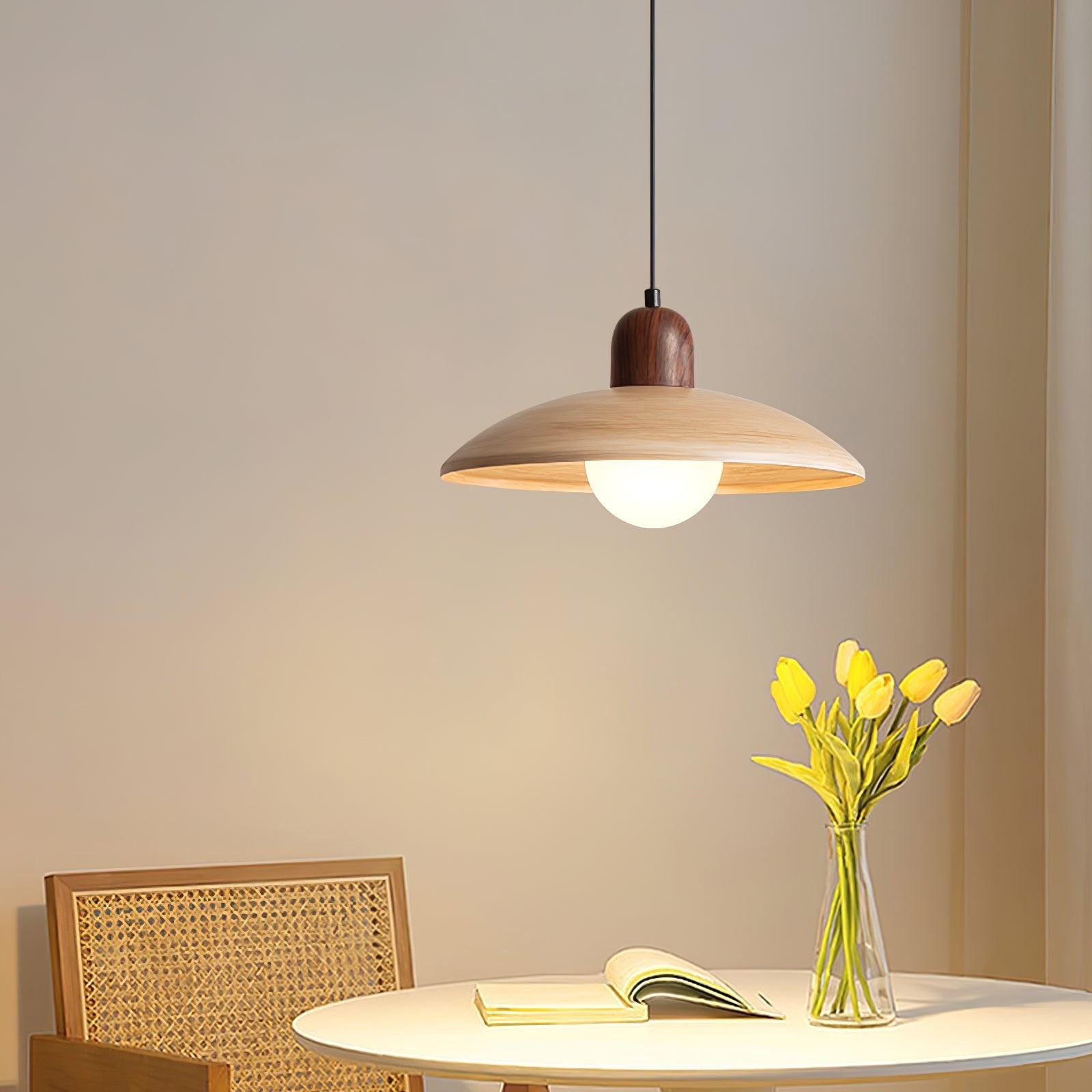 Medieval Style Simple Round Table Pendant Lamp K735