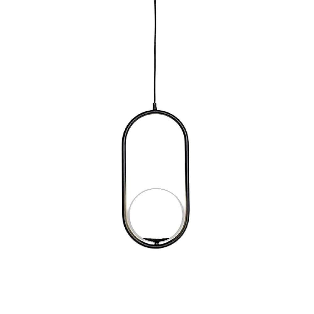 Minimalist Mila Pendant Lamp - Oval Hanging Light for Bedroom Bedside