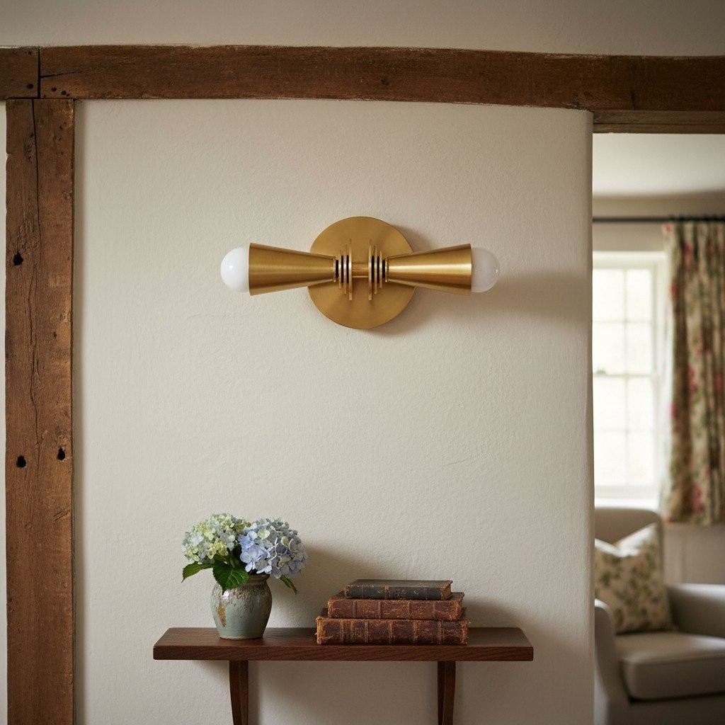 Pyralis Cone Art Deco Wall Light - Multi-Directional Sconce for Vanity or Wall K1485