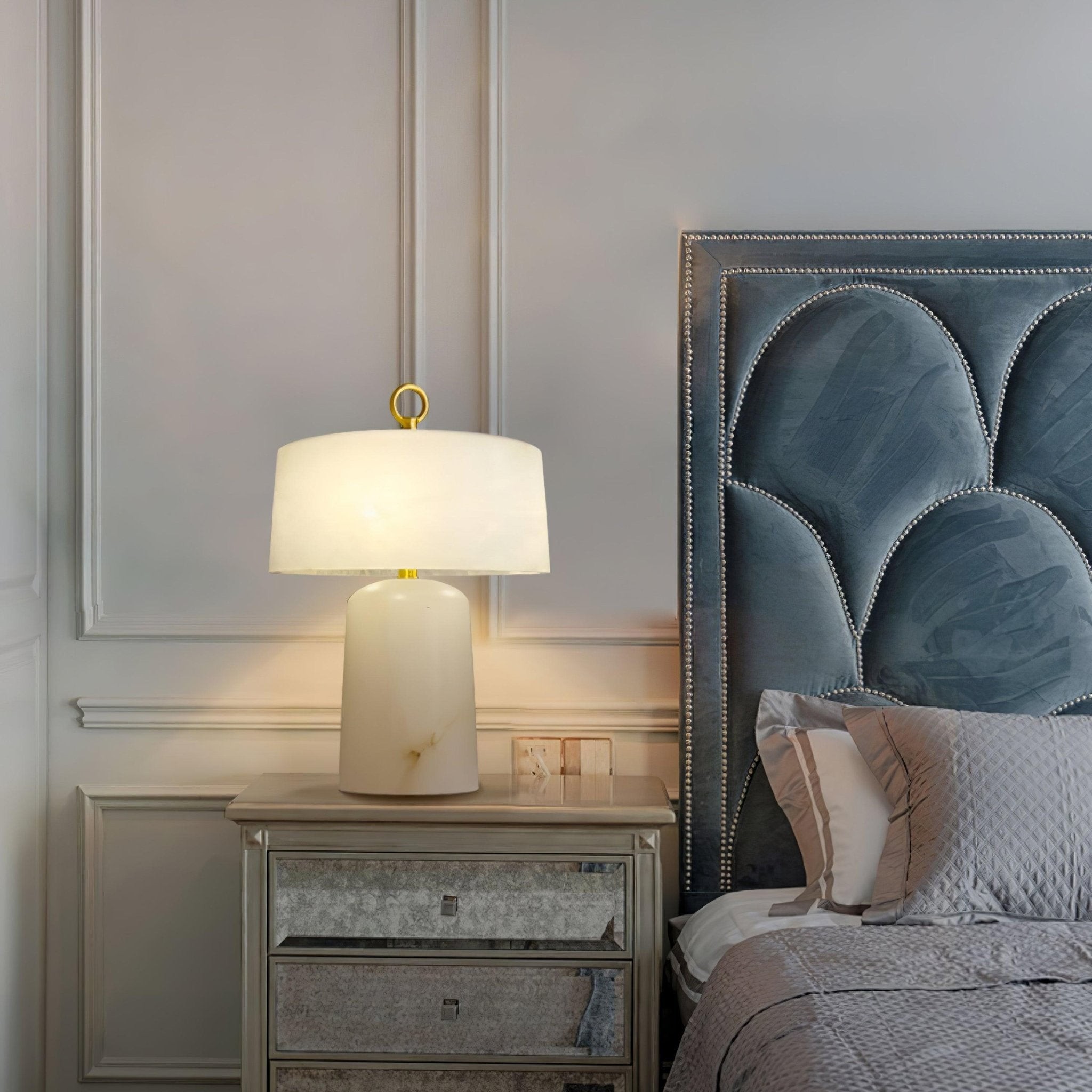Light Luxury Style Marble Stone Table Lamp K236