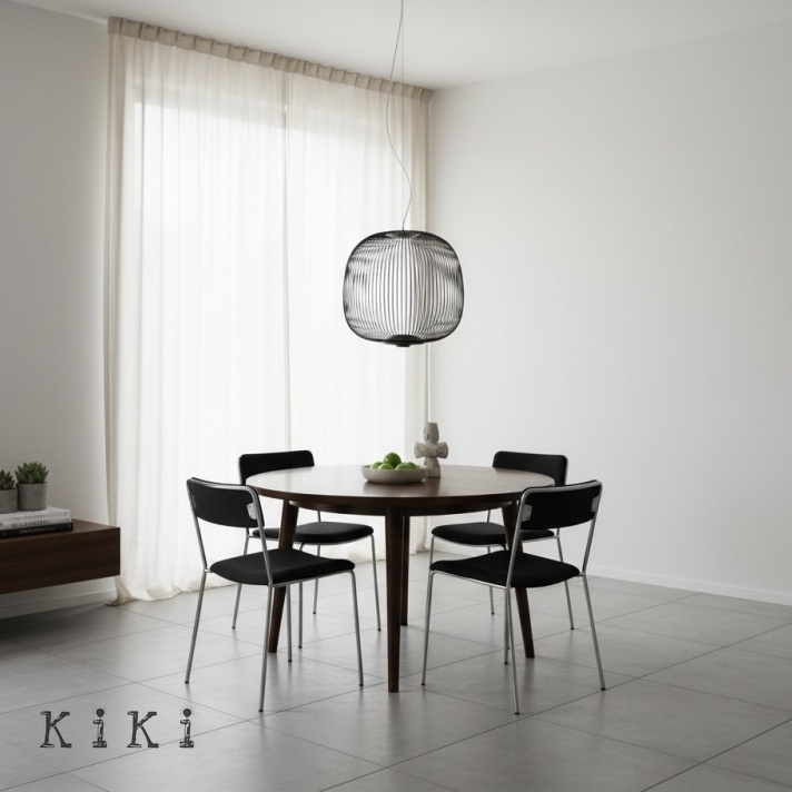 Modern Spokes Pendant Lamp - Artistic Birdcage Pendant Light for Dining Room