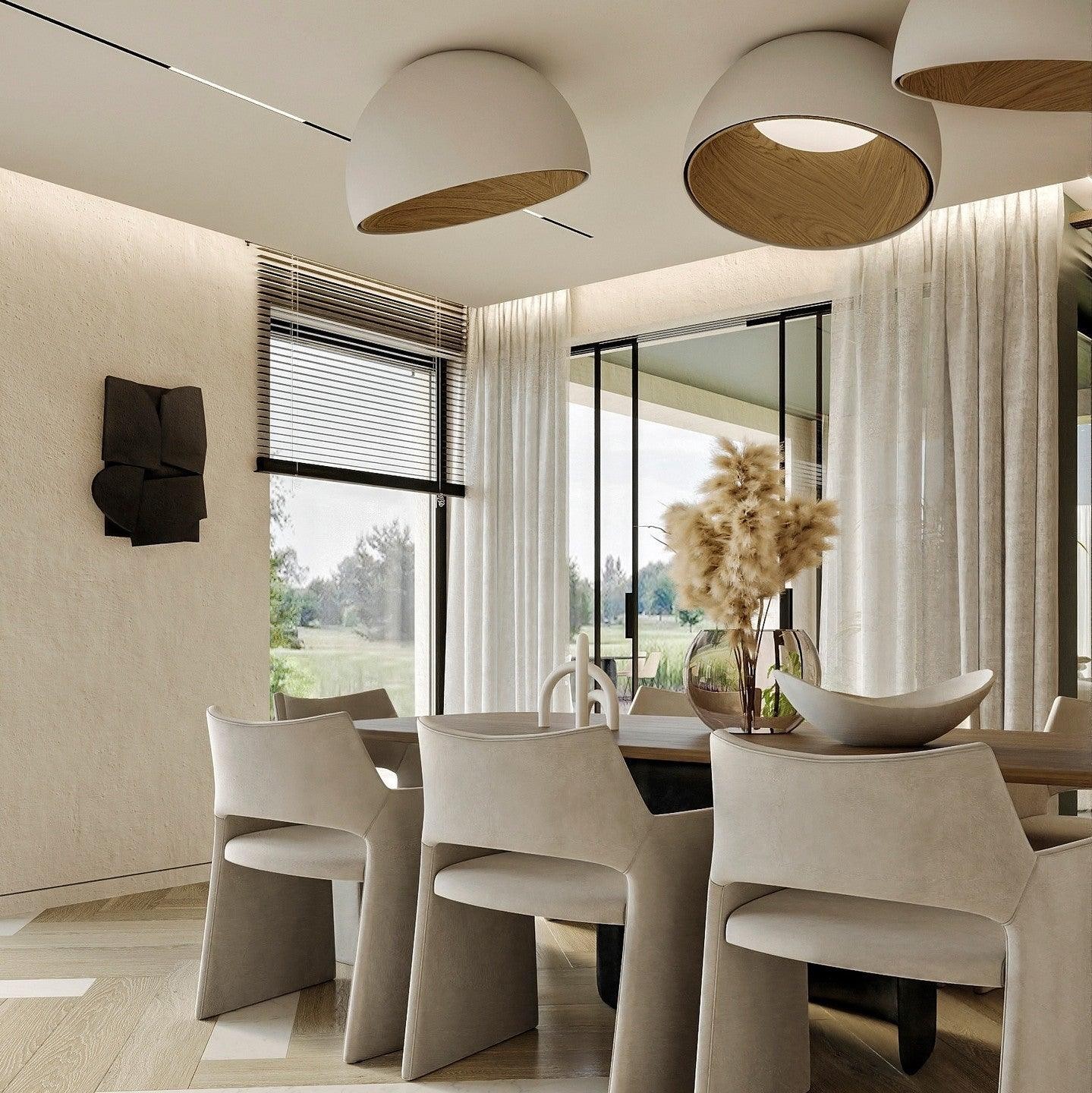 Simple Modern Nordic LED Eggshell Ceiling Lamp K360