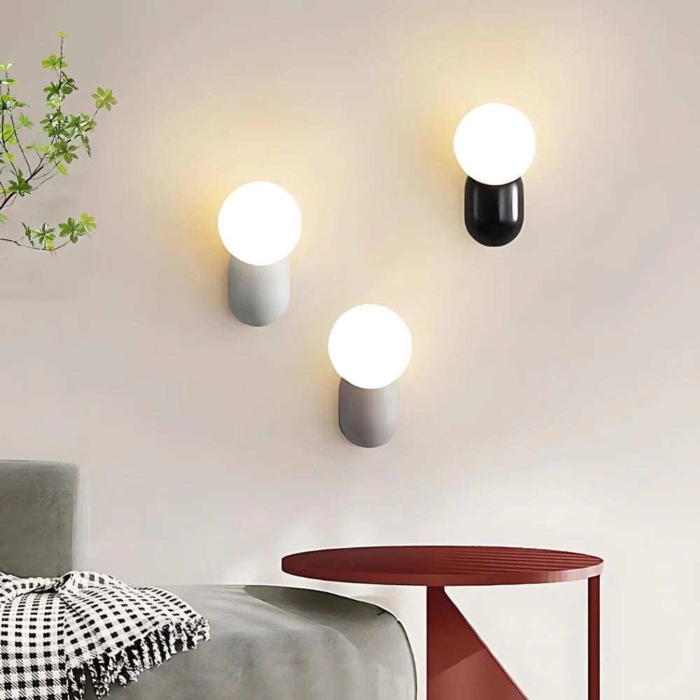 Luma Nordic Glass Orb Wall Light D784