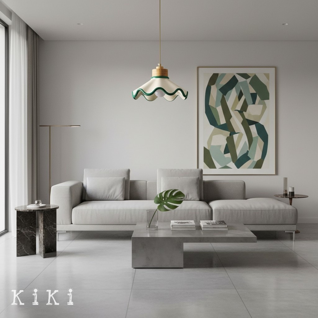 Moliro Minimalist Gently Curved Pendant Light for Kitchen and Dining Room K2092
