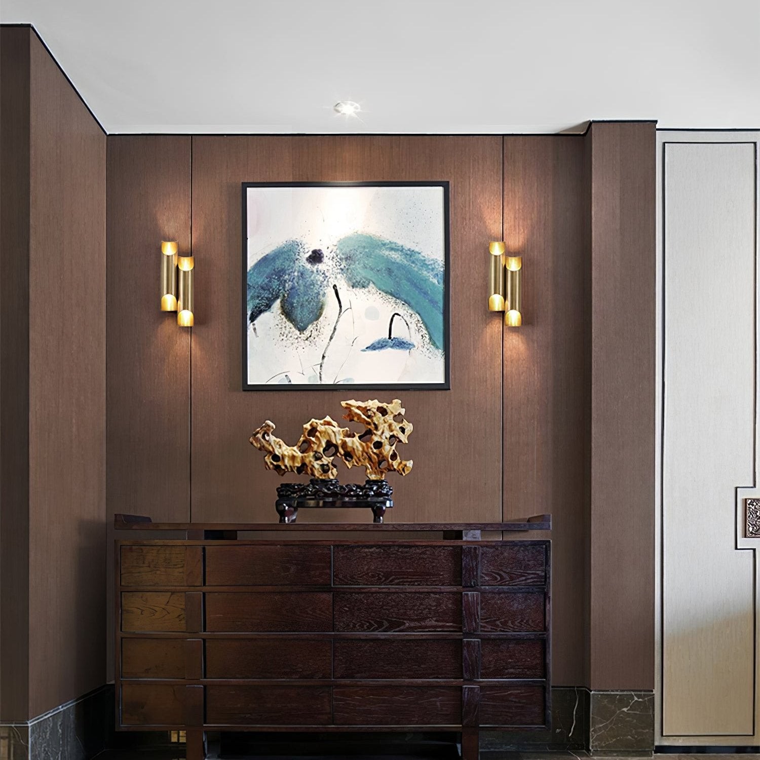 Brass Double Tube Wall Lamp K287
