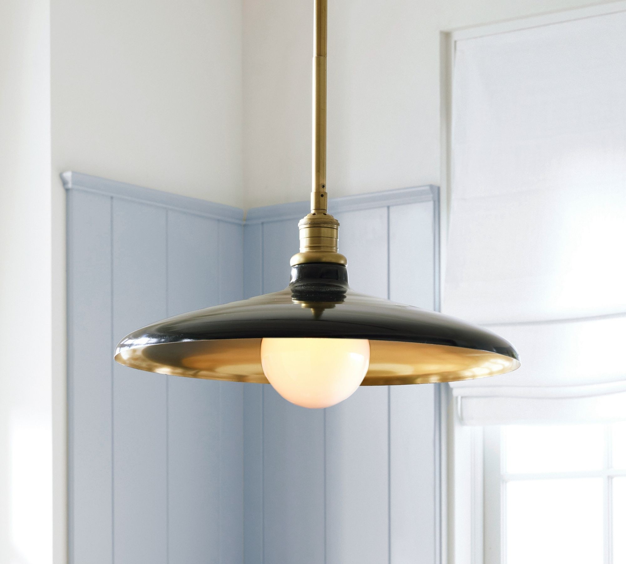 Forvara Metal Pole Pendant Light - Farmhouse Style Adjustable Island Lighting K1363
