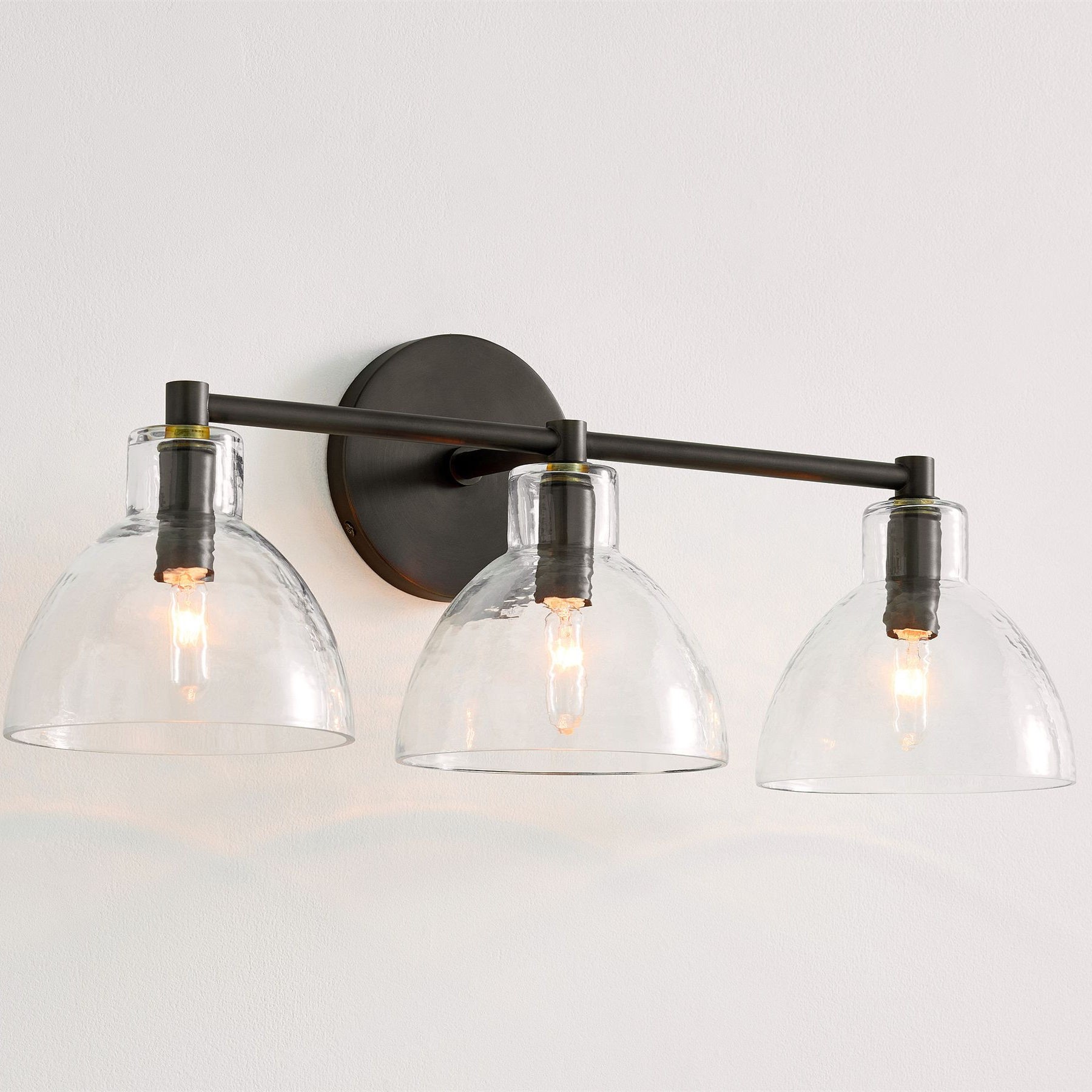 Glavira Recycled Glass Wall Sconce - Modern Brass Wall Lighting K1311