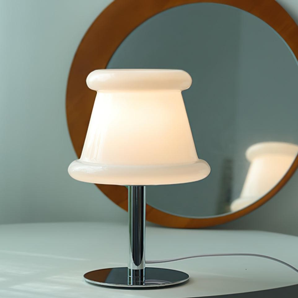 Cream Creative Irregular Cylindrical Table Lamp K500