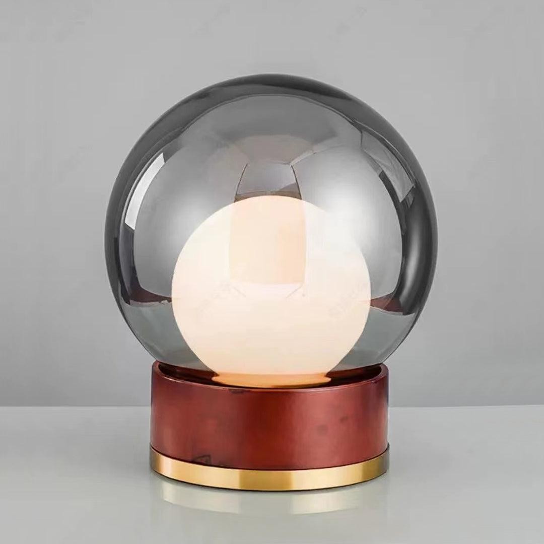 Simple Creative Wood Orb Table Lamp K628