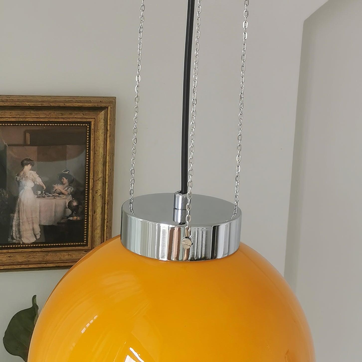 Vintage Bauhaus Creative Hemispherical Pendant Light K458