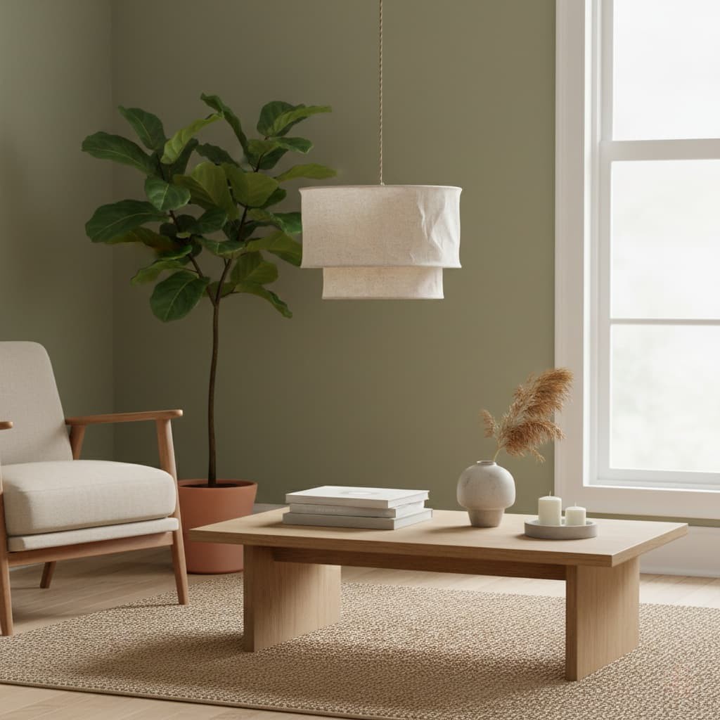 Aeroloom Crumpled Fabric Pendant Lamp - Minimalist Style Lighting for Bedroom and Living K2102