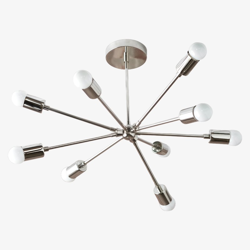 Mobilux Line Modern Chandelier - Mid Century Ceiling Light Fixture K1546