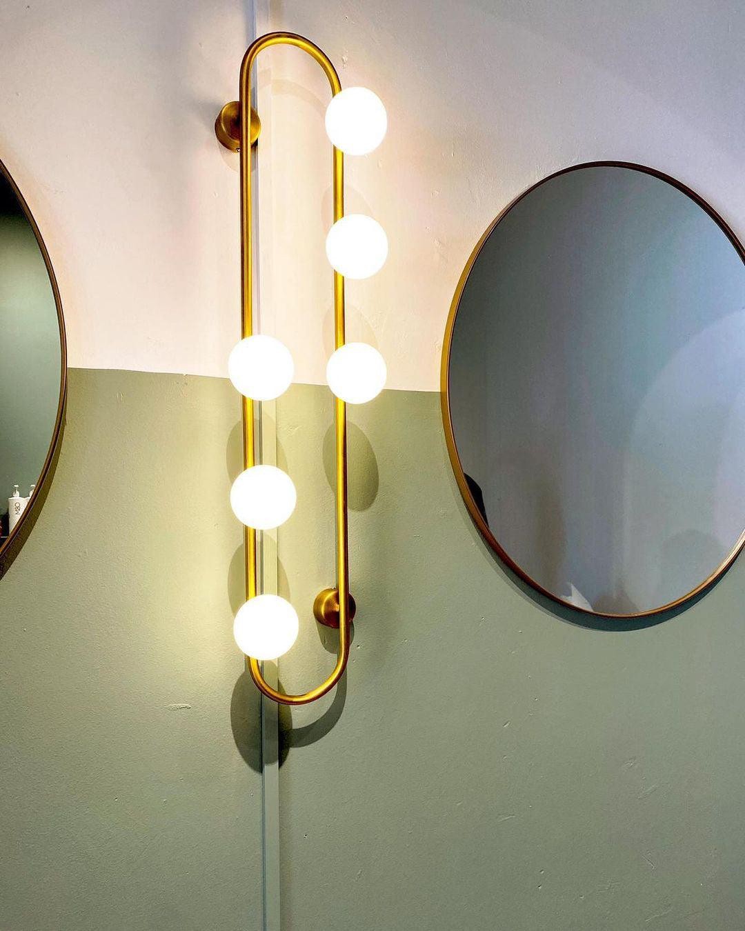 Nordic Modern Geometric Glass Globe Wall Lamp K283