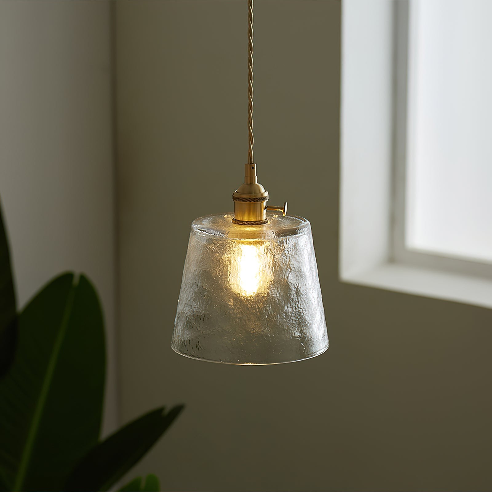 Retro Small Cup Glass Pendant Lamp K305