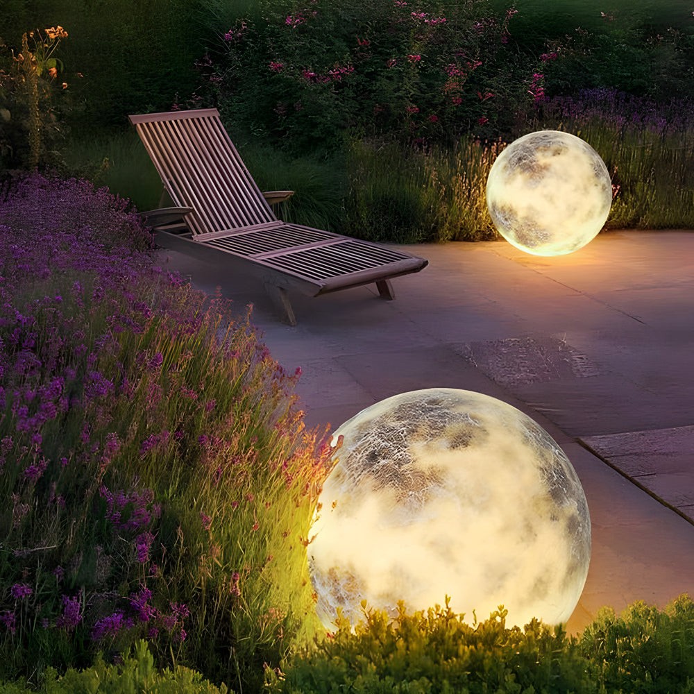 Waterproof Luminous Moon Art Decor Modern Ground Lawn Lamp K768