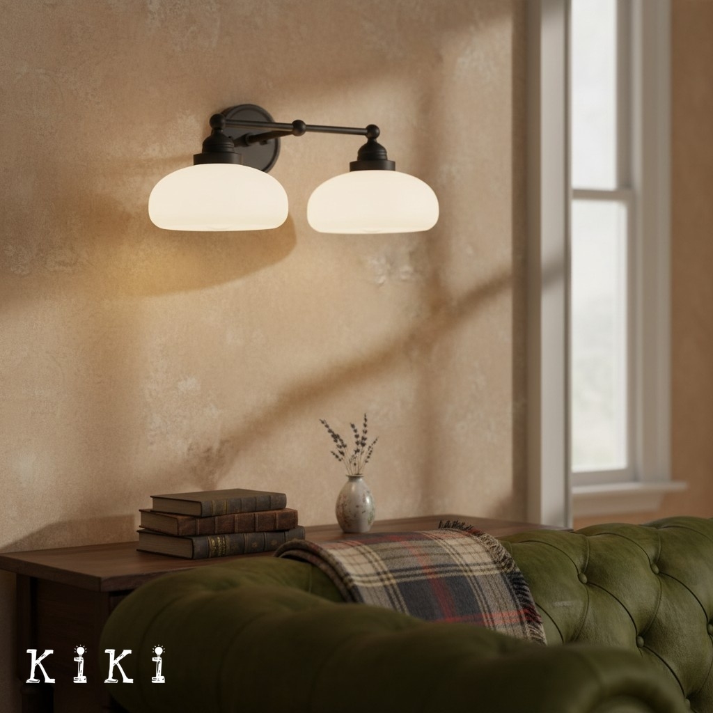 Riven Timeless Glass Wall Lamp - Retro Industrial Sconce for Hallway K2035