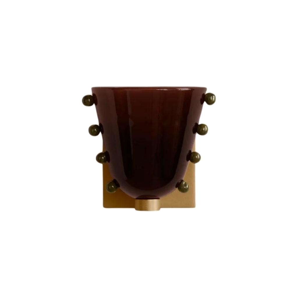 Bellina Colourful Glass Wall Light – Modern Gemma Wall Sconce For Bedroom or Hallway K1130