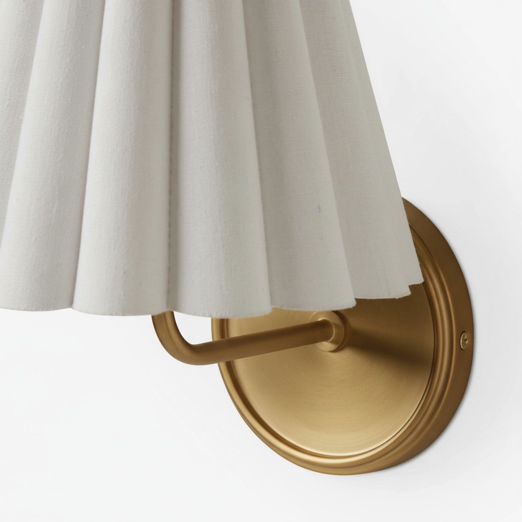 Ruffmeto Modern Pleated Wall Sconce - Decorative Lighting for Interior Spaces K2051