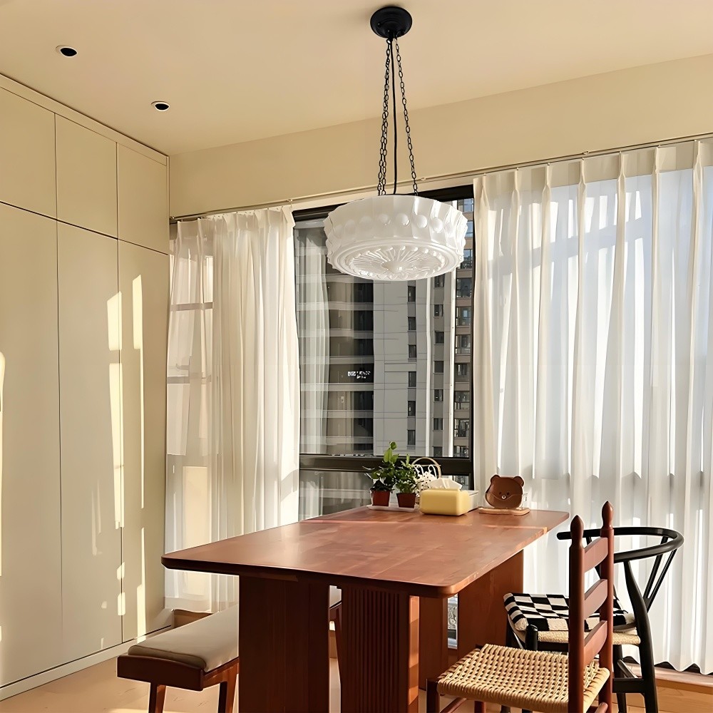 Iron Glass Cylinder Shade Chandelier K827