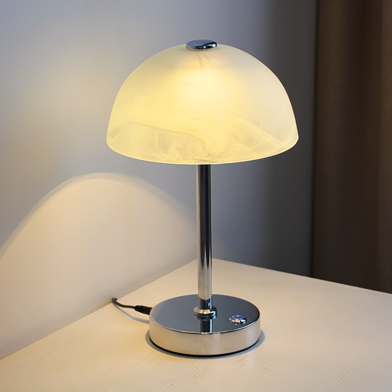 Minimalist Glass Bedside Table Lamp For Living Room K10