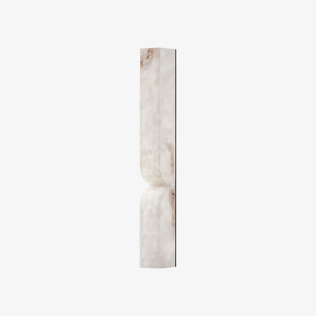 Albesque Curved Wall Lamp - Modern Alabaster Wall Lamp for Bedrooms and Living Rooms K2321