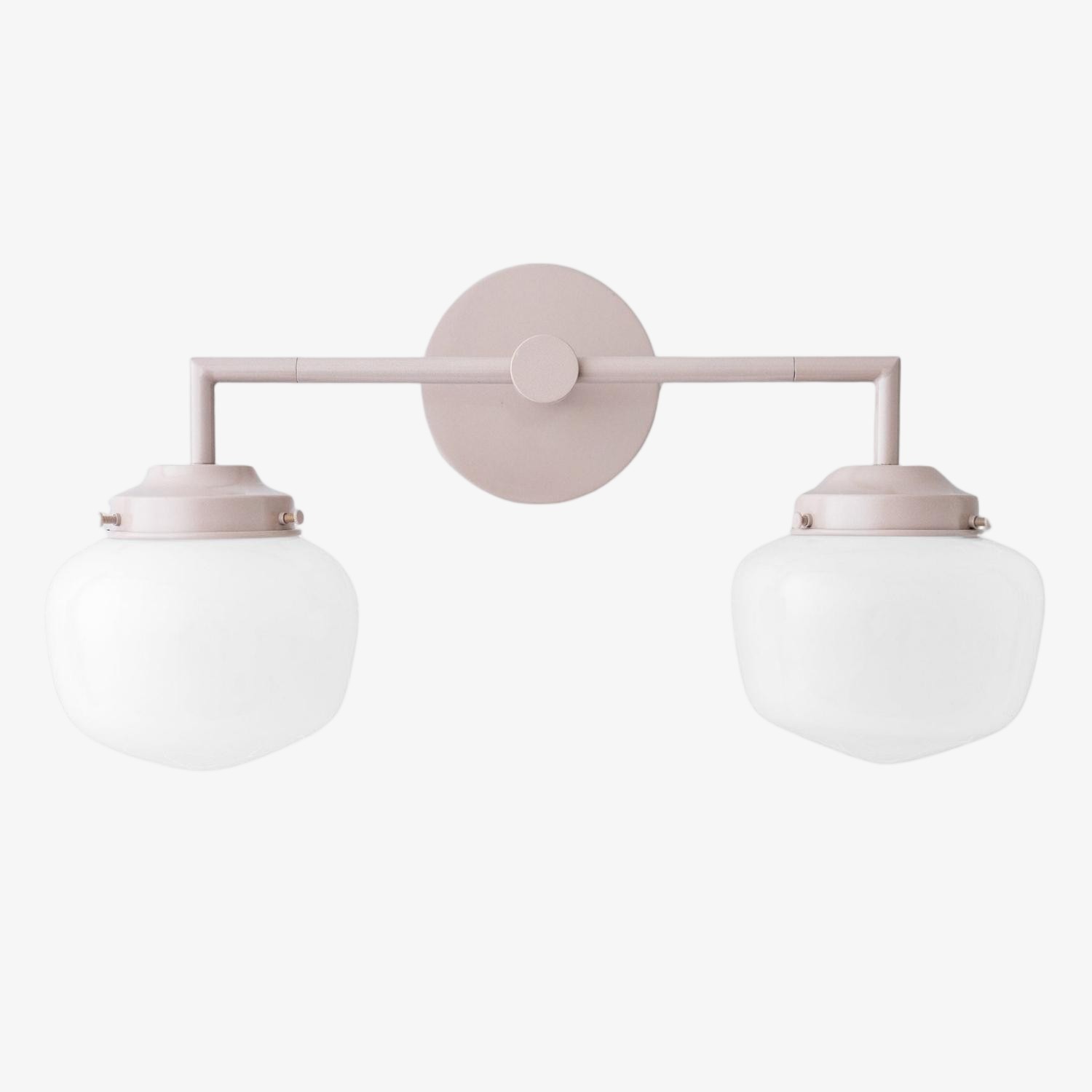 Opalume Glass Vanity Light - Vintage Inspired Bathroom Wall Lighting K1458