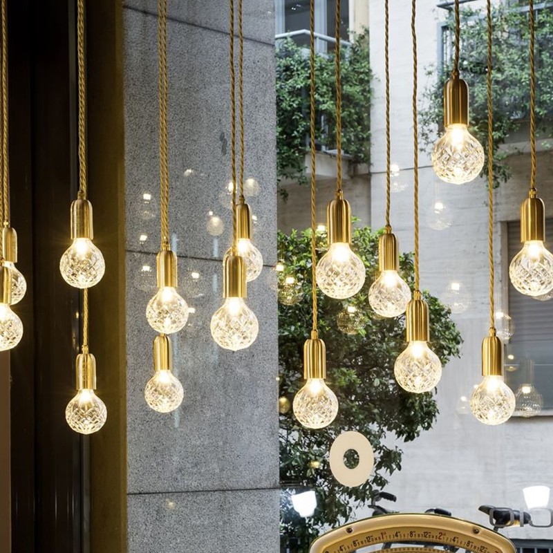 Crystal Bulb LED Vintage Pendant Lamp