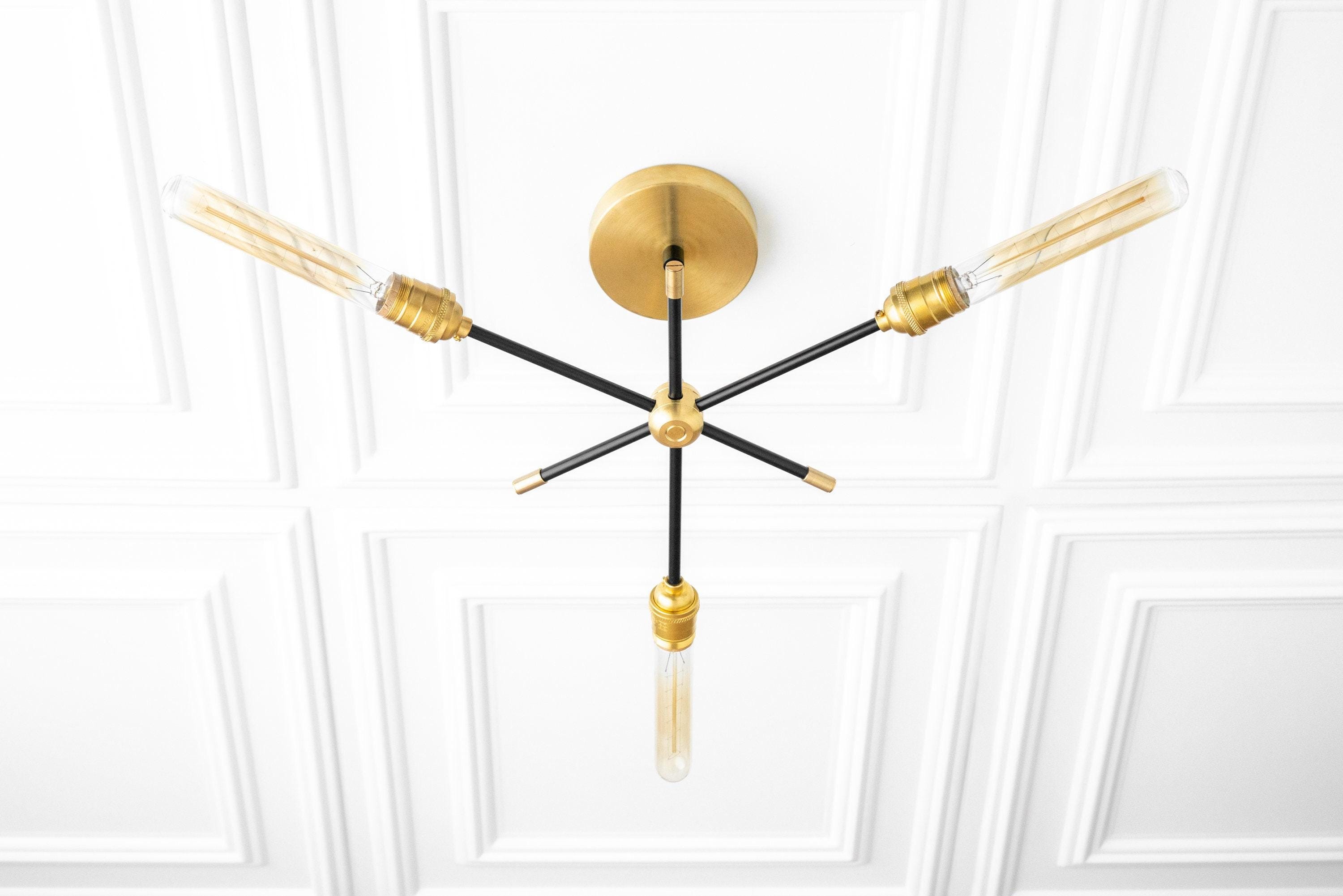 Mobilux Line Industrial Chandelier - Modern Ceiling Light Fixture for Home K1439