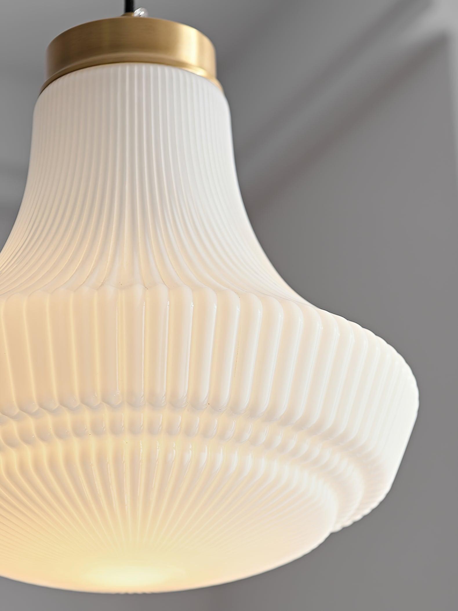 Classical Brass Alabaster Glass Pendant Lamp K659