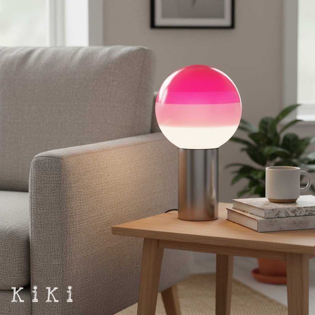 Tintelle Sculptural Glass Modern Table Lamp - Ambient Lighting for Living Room K2109
