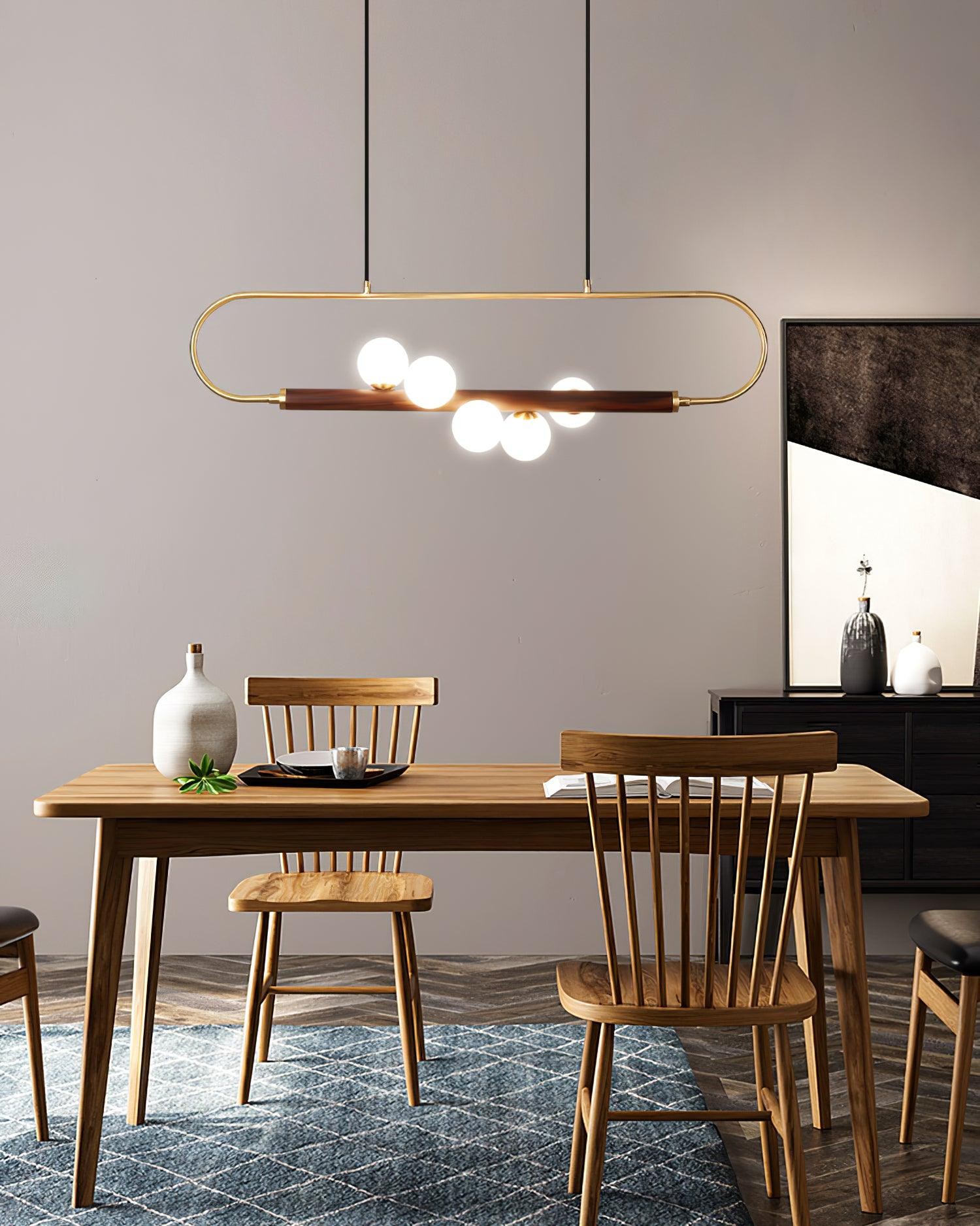 Modern Walnut Simple Chandelier K522
