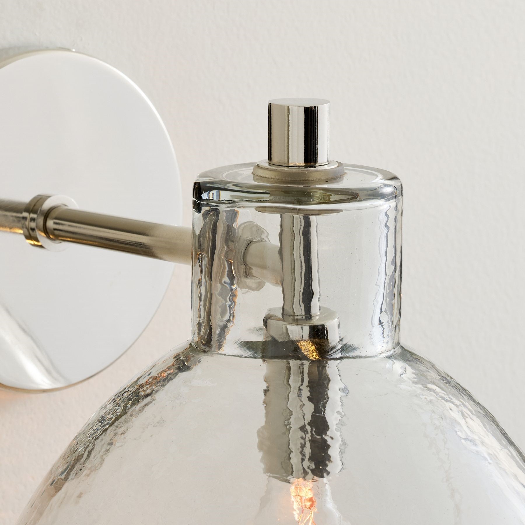 Glavira Recycled Glass Wall Sconce - Modern Brass Wall Lighting K1311