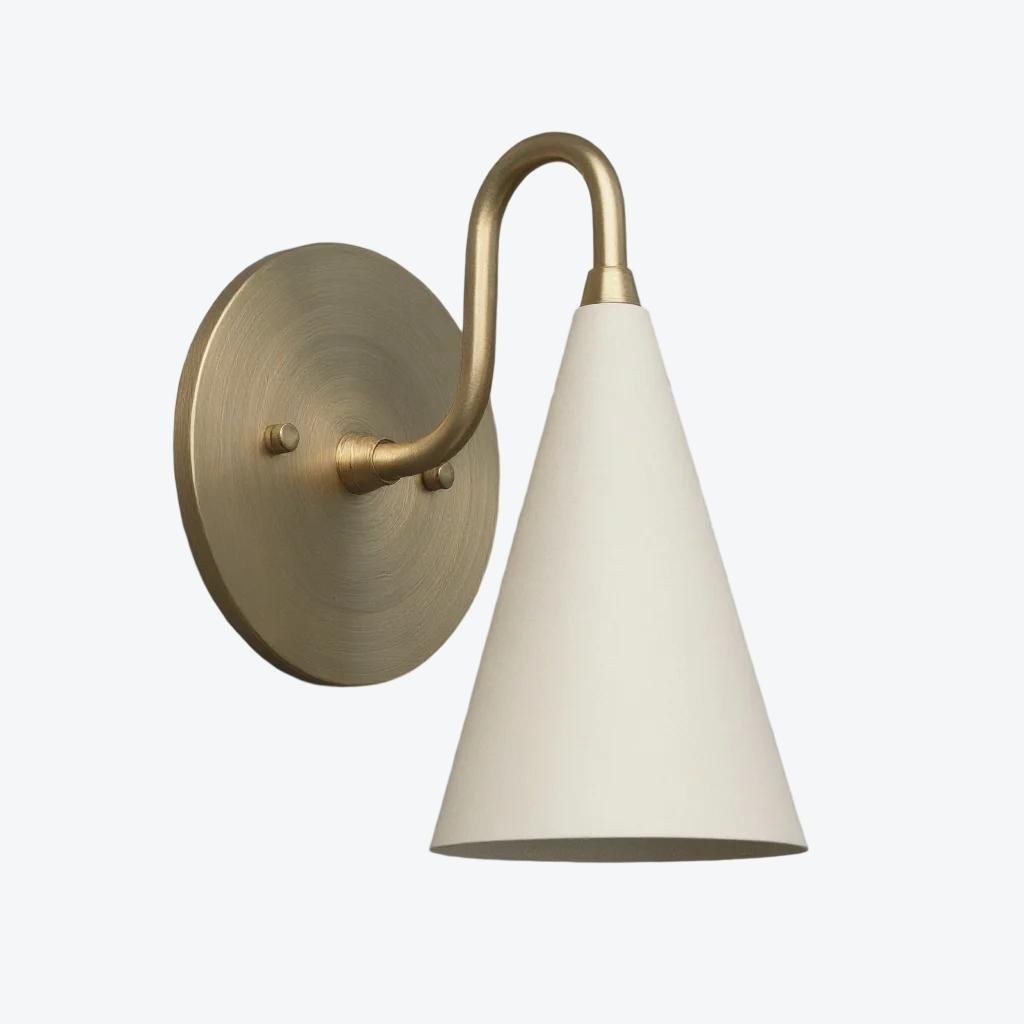 Curva Metal Cone Wall Lamp - Classic Vintage Accent Lighting for Hallway K1736
