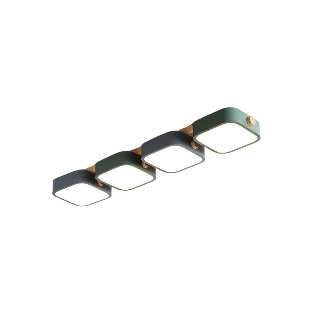 Nordic Multi Square Wood Led Celing Light K941