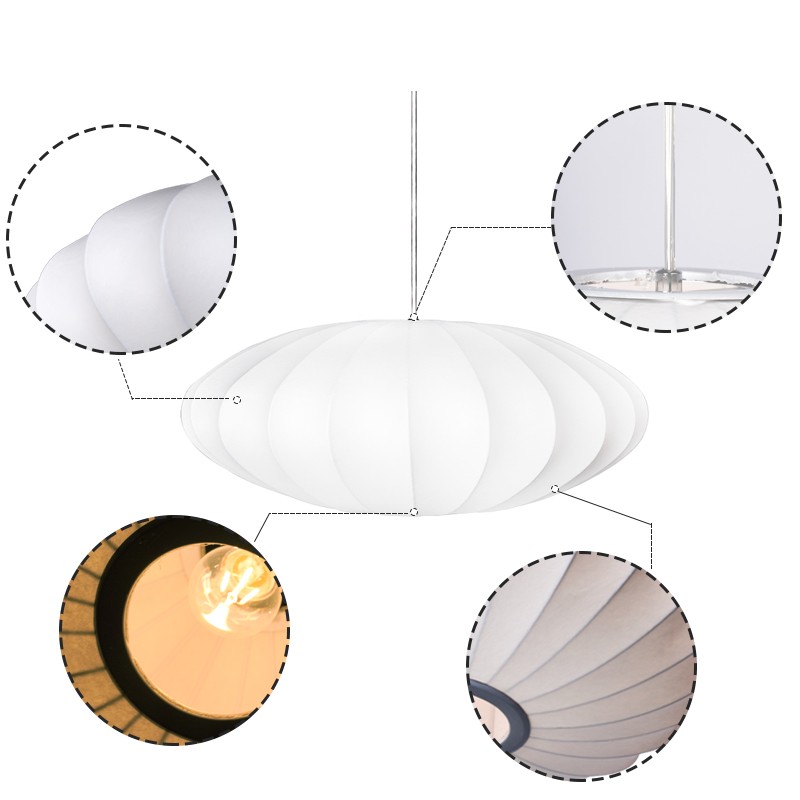 Classic Nelson Pendant Lamp - Lightweight Geometric Pendant Light for Home Spaces