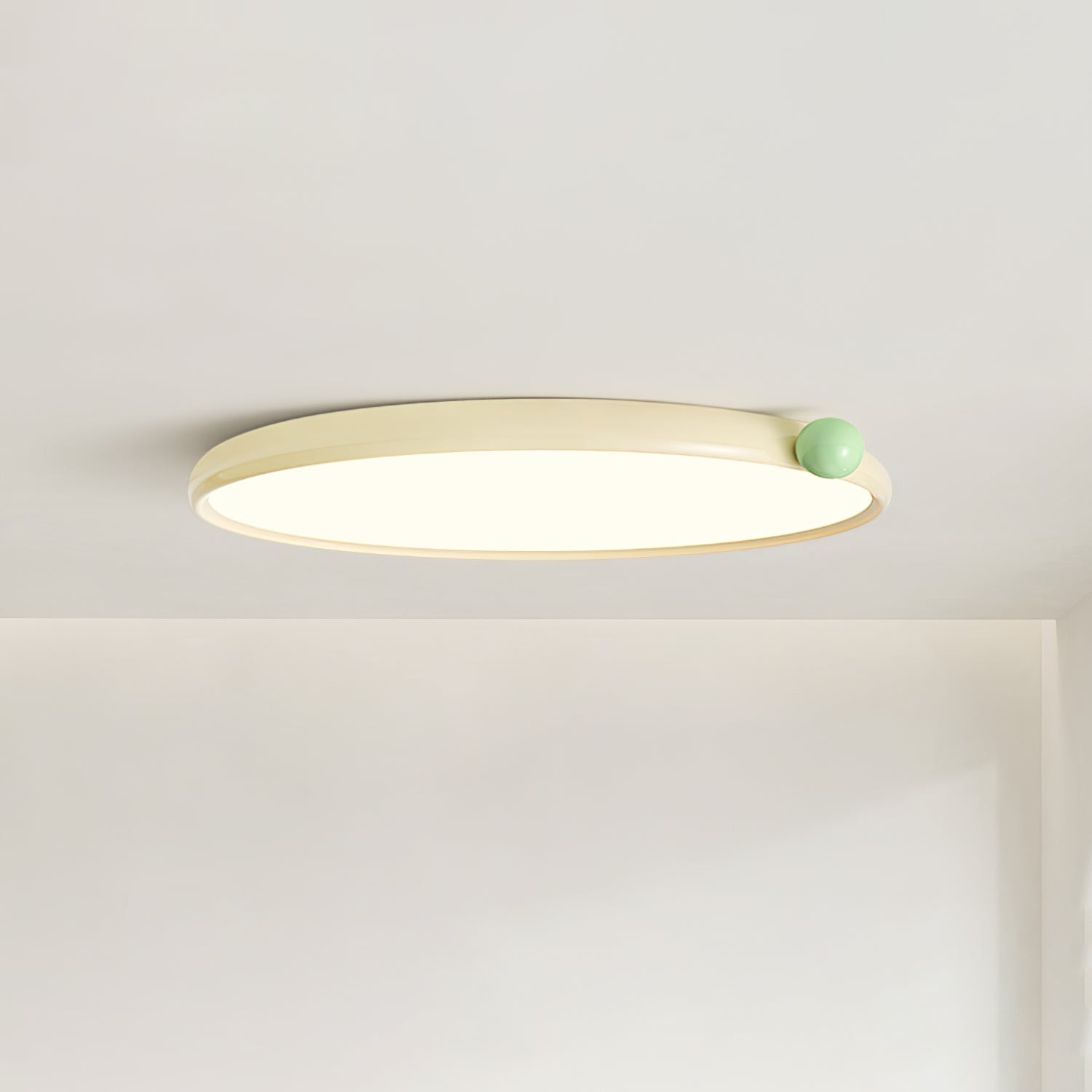 Minimalist Disc Cream Style Ultra-thin Ceiling Lamp K462