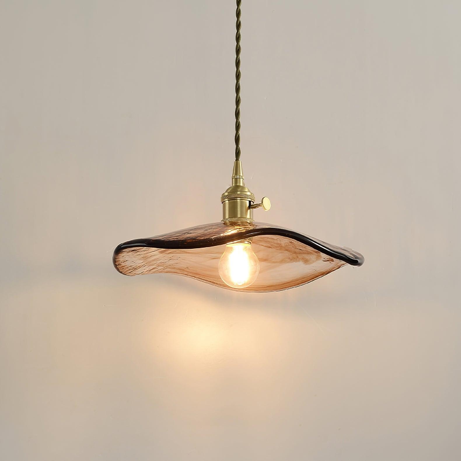 Flower Petal Glass Pendant Light K387