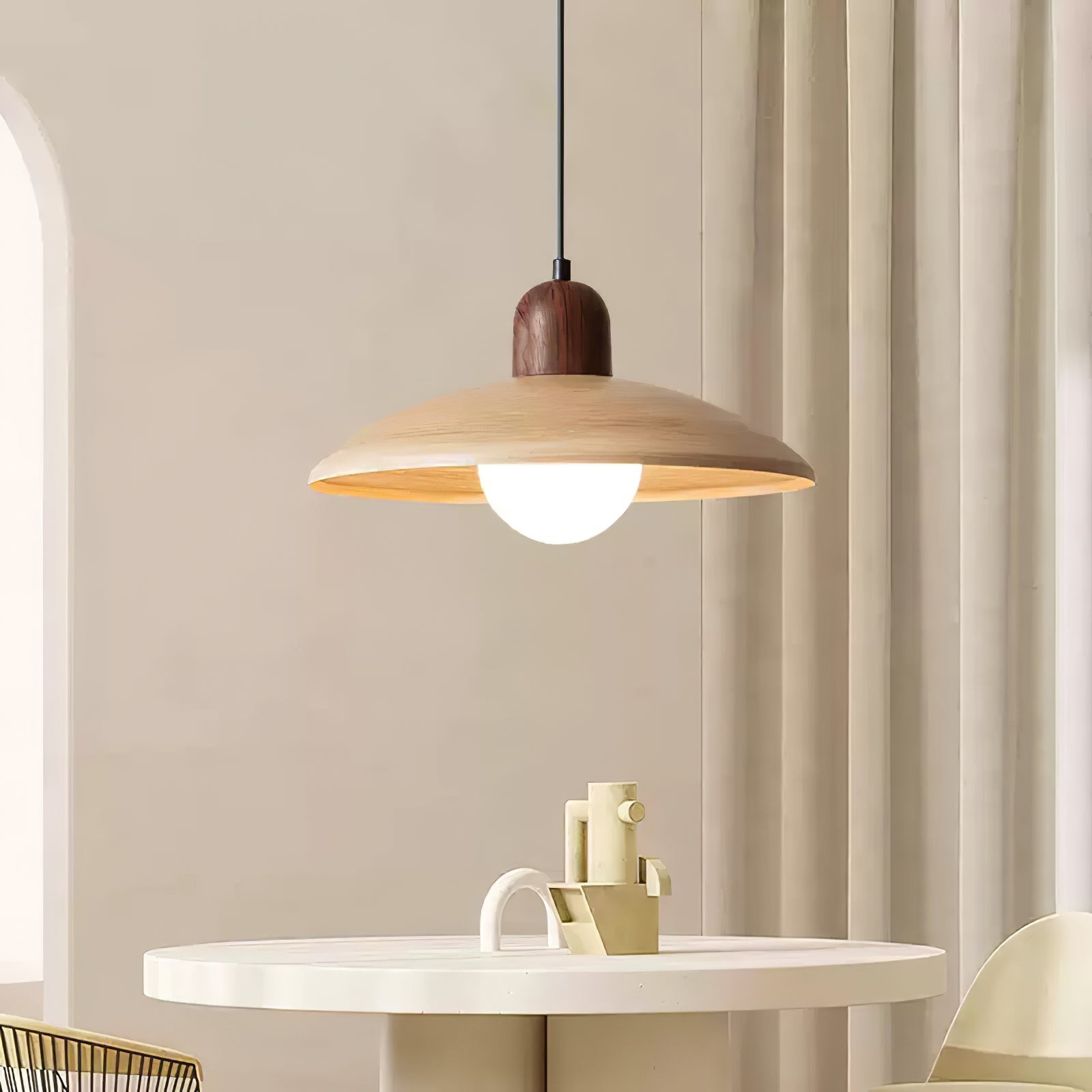 Medieval Style Simple Round Table Pendant Lamp K735
