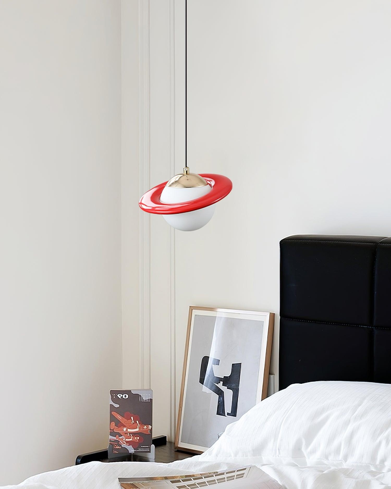 Romantic Saturn Planet Pendant Lamp for Bedroom K656