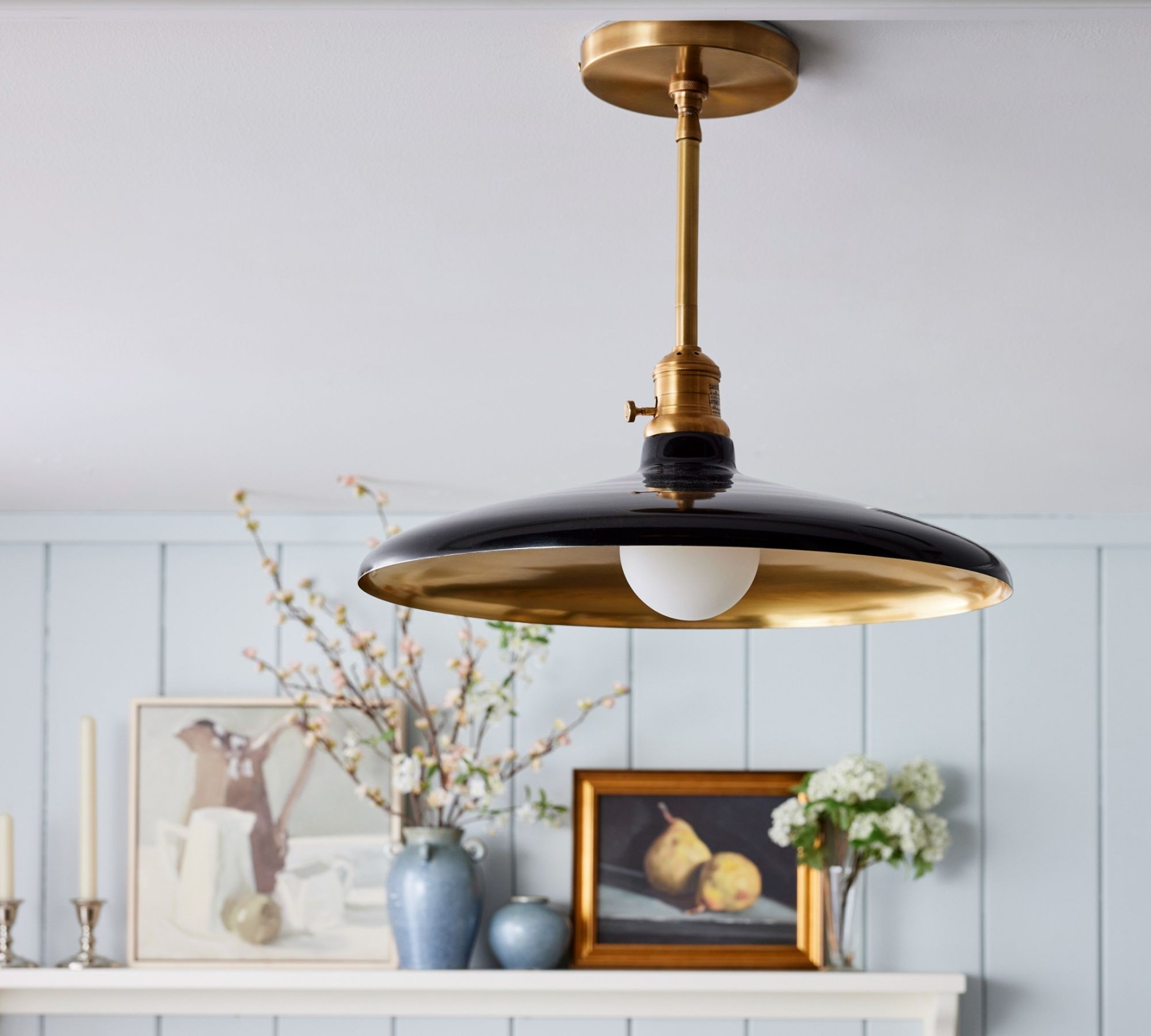 Forvara Metal Pole Pendant Light - Farmhouse Style Adjustable Island Lighting K1363