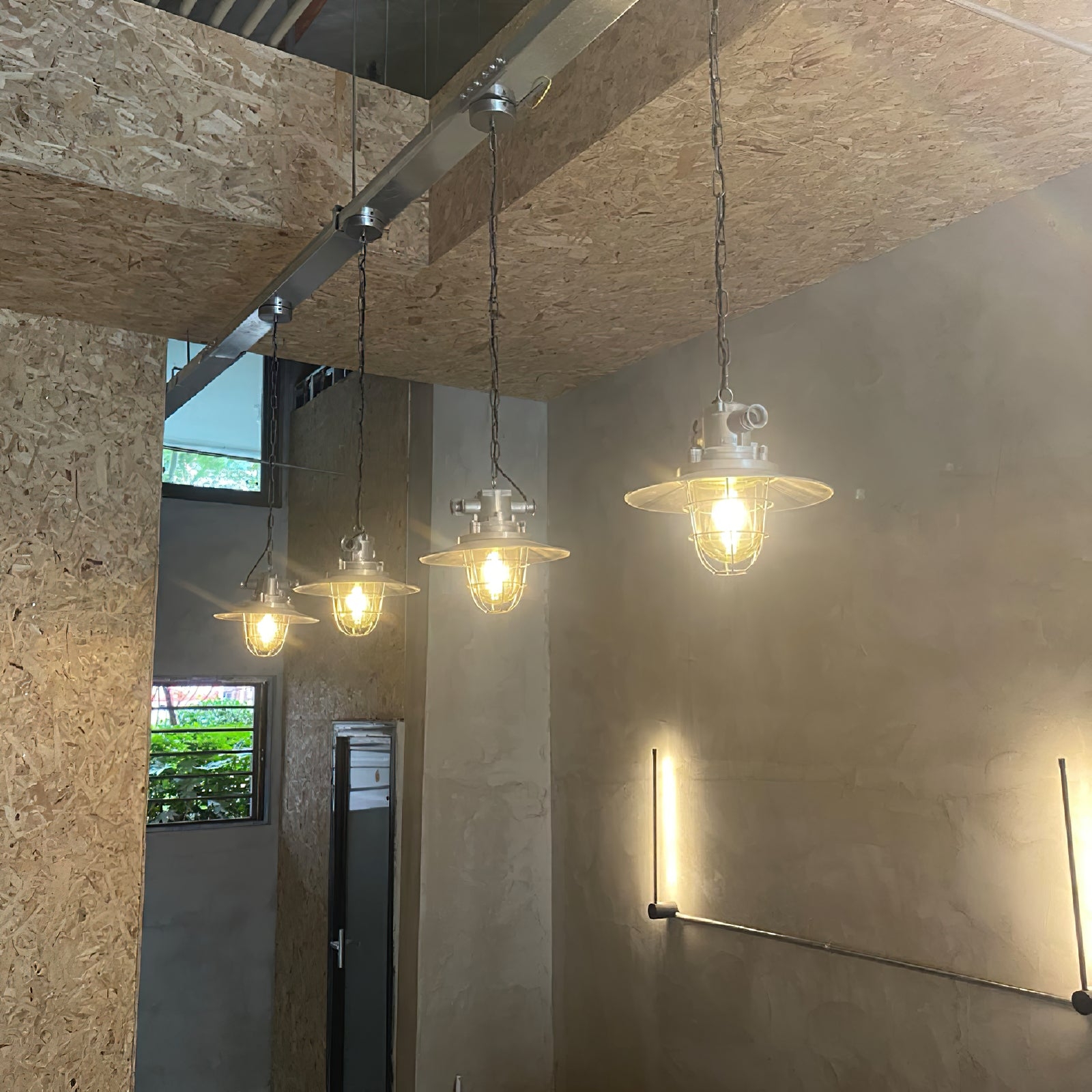 Bulkhead Cage Pendant Light D629