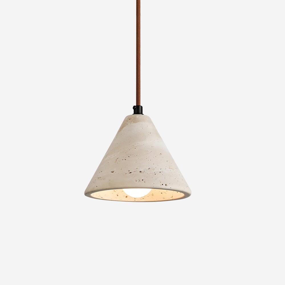 Travertine Conical Pendant Lamp K378