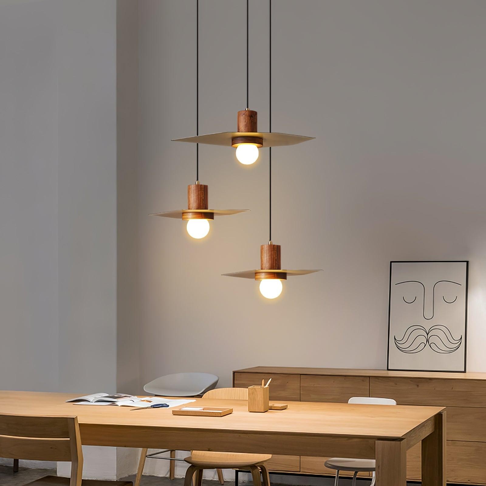 Walnut Copper Jupiter Pendant Lamp K833