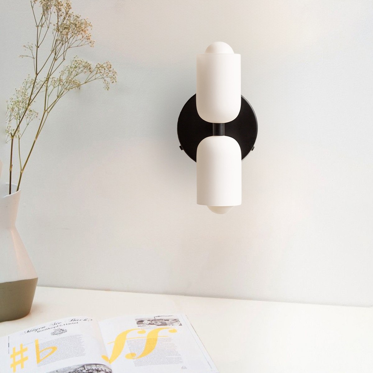 Glass Up Down Wall Sconce