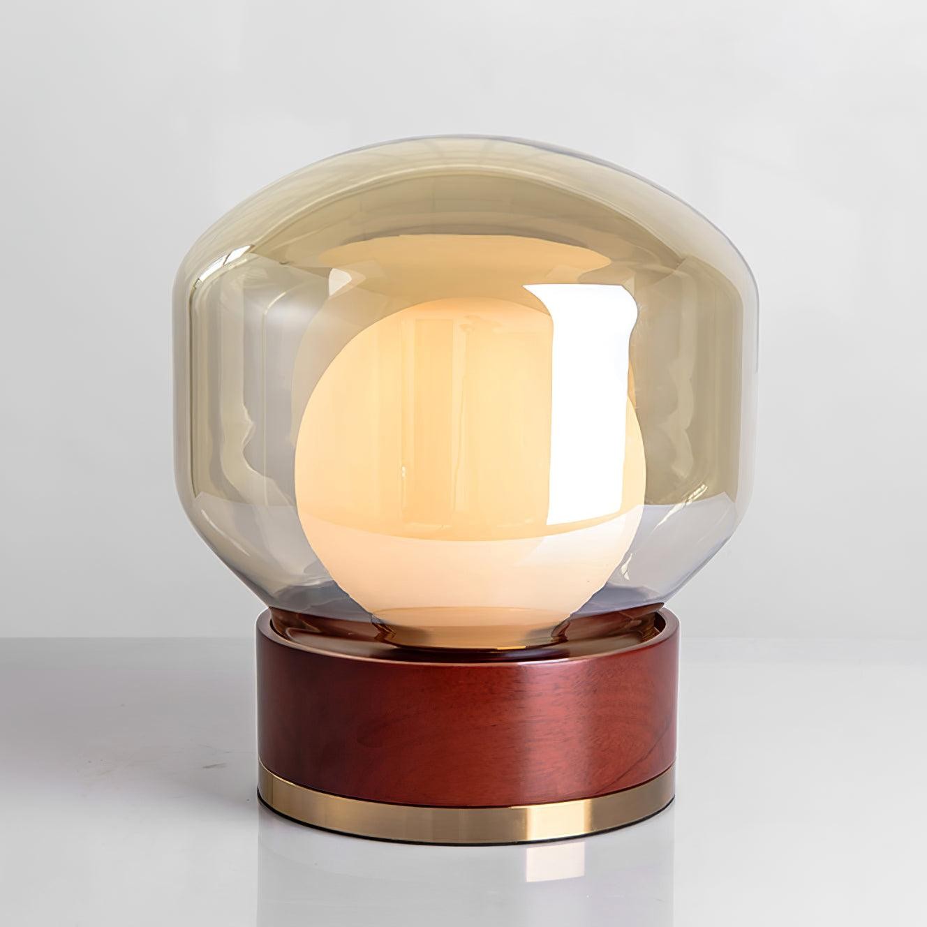 Simple Creative Wood Orb Table Lamp K628