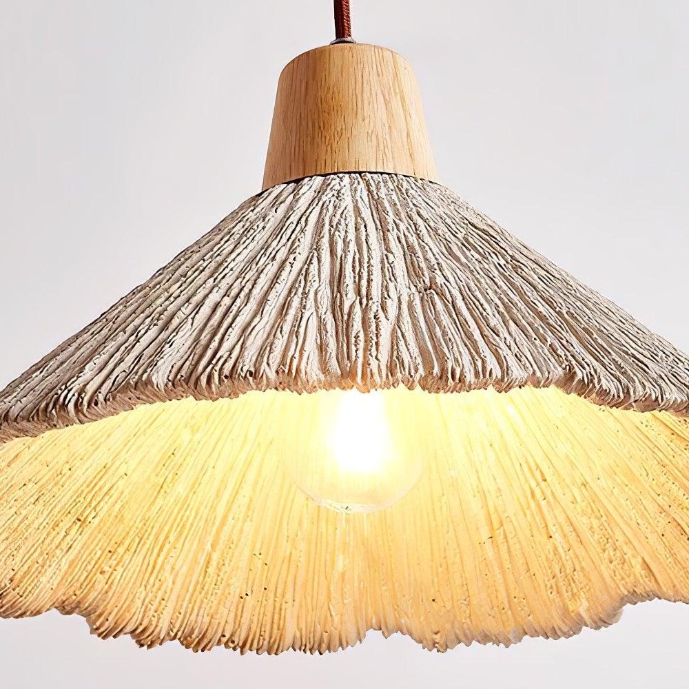Solaraeon Pleated Pendant Lamp Modern Industrial Hanging Light for Dining and Living Spaces K2295