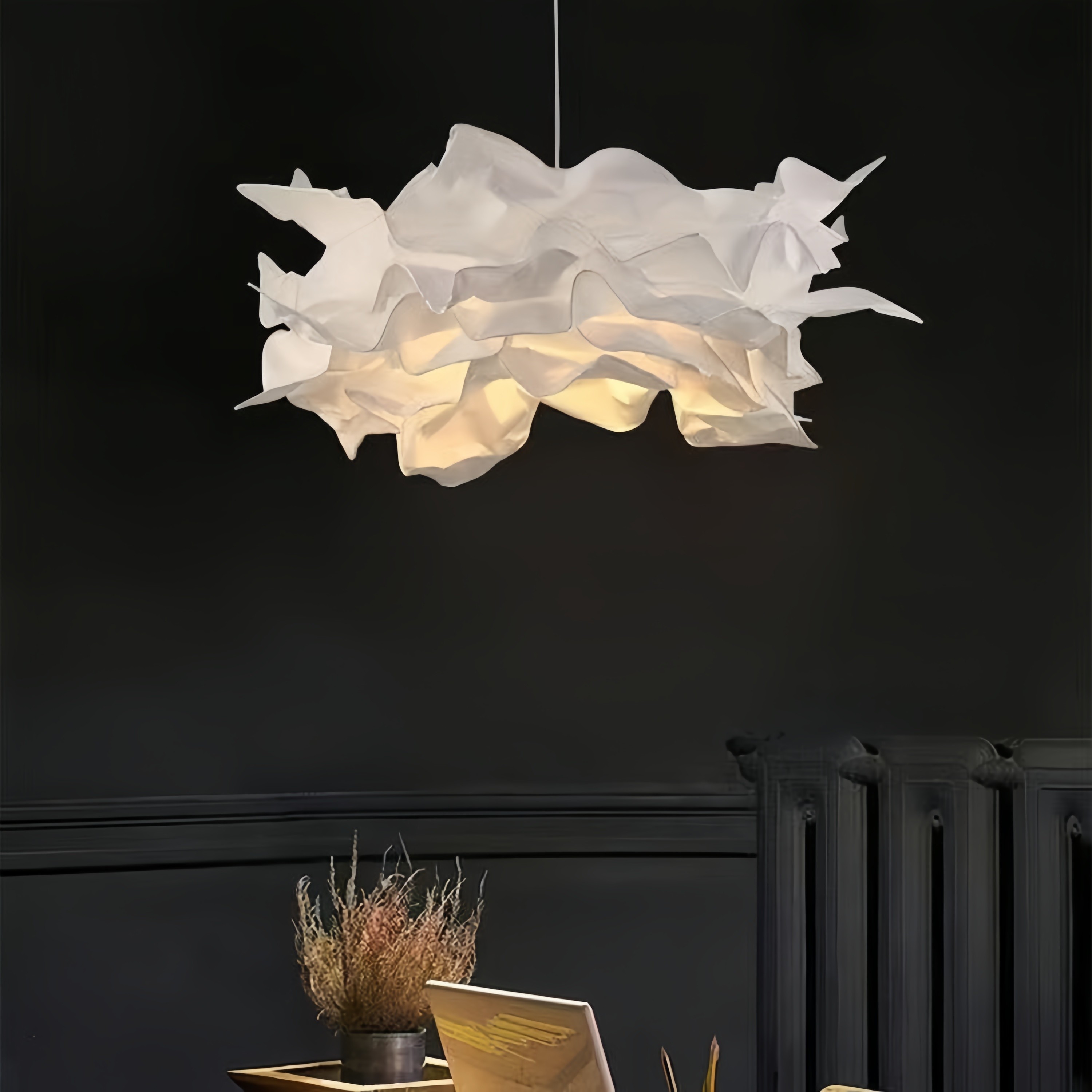 White Flower Cloud Paper Pendant Light K138